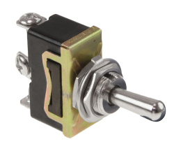 Тумблер трехпозиционный (ON)-OFF-ON 12 В/15А 3P (T1327M1)